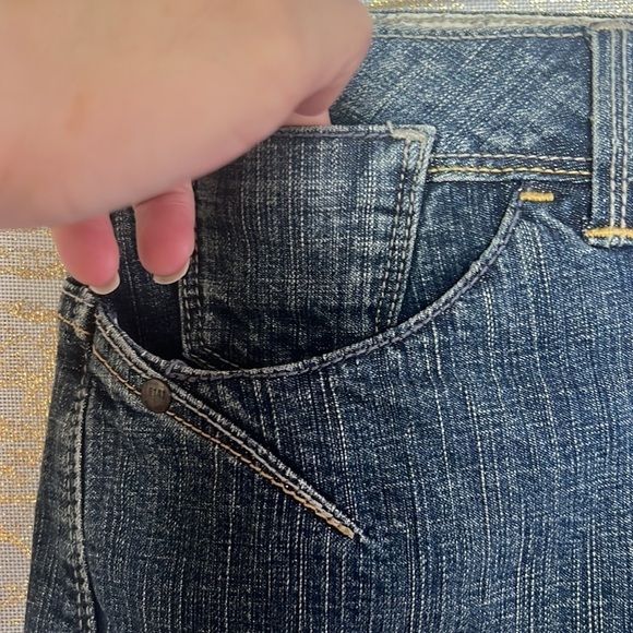 Yessica Dark Blue Wash Denim Casual Mini Skirt EU 40-42 - Picture 6 of 16